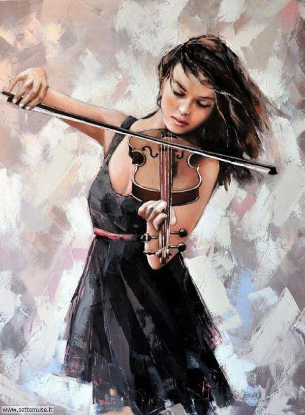 donne eleganti e musiciste Alexander Gunin