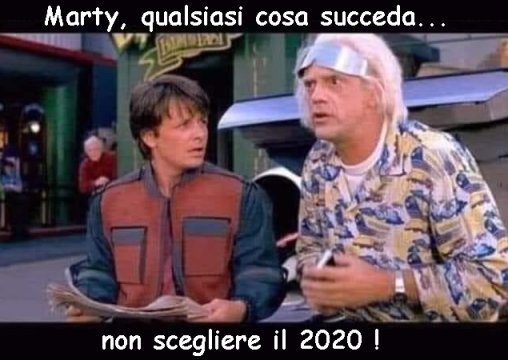 non scendere nel 2020