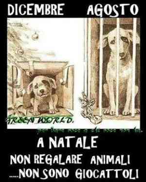 Vignetta non regalate animali