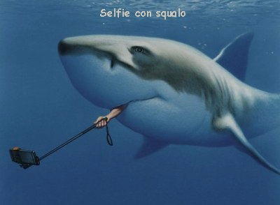 selfie con squalo