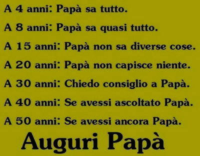 auguri papa