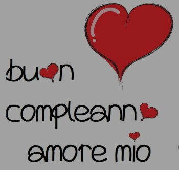 Buon compleanno amore mio