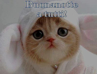 Buona notte a tutti