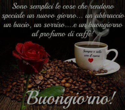 Buongiorno con abbraccio