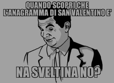 San Valentino anagramma