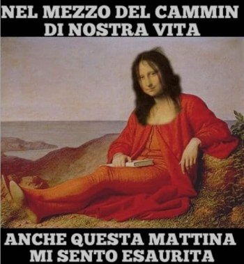 mona lisa nel mezzo del cammin