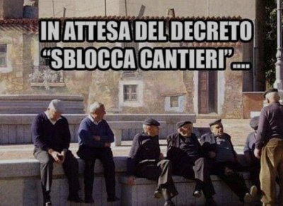 in attesa sblocca cantieri