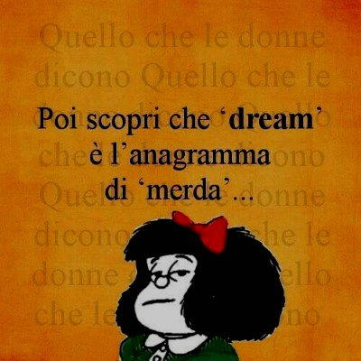 anagramma di dream