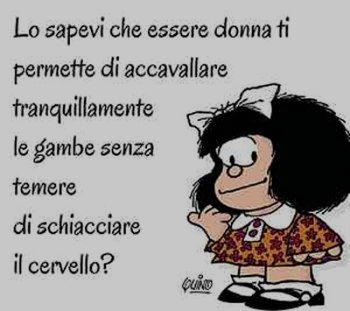 Vignetta mafalda essere donna