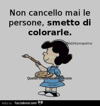 non cancello le persone