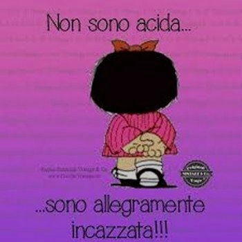 Vignetta mafalda non sono acida