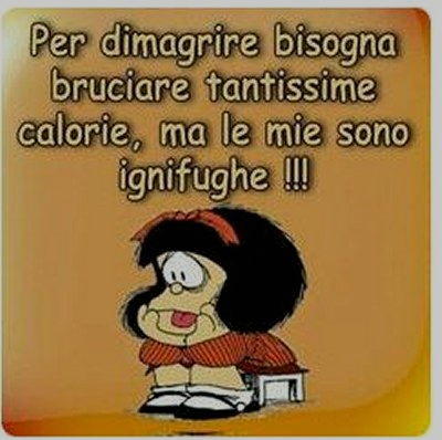 Vignetta mafalda Per dimagrire