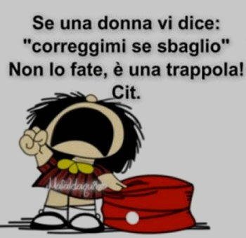 Vignetta se una donna vi dice