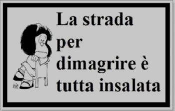 Vignetta strada per dimagrire