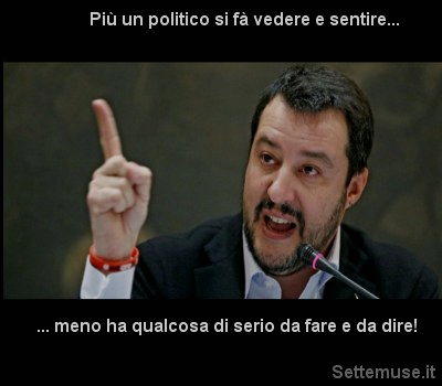 più un politico