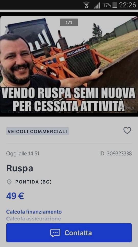 vendo ruspa seminuova