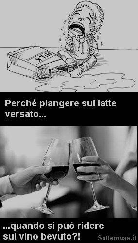 piangere su latte versato