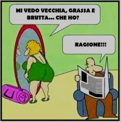 Vecchia grassa e brutta