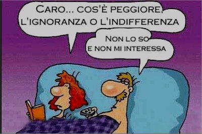 Ignoranza e indifferenza