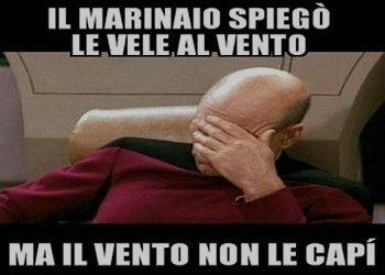 il marinaio spiego le vele