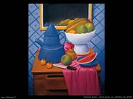 Fernando Botero_natura_morta_con_caffettiera_blu_2002