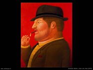 Fernando Botero_uomo_che_fuma_2000