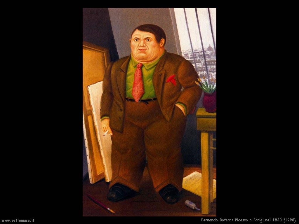 Fernando Botero_picasso_a_parigi_nel_1930_1998