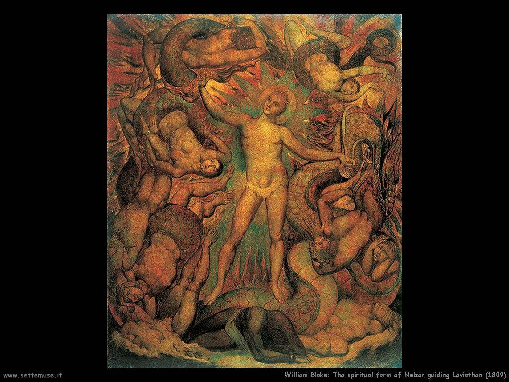 La forma spirituale di Nelson guida Leviathan (1809)