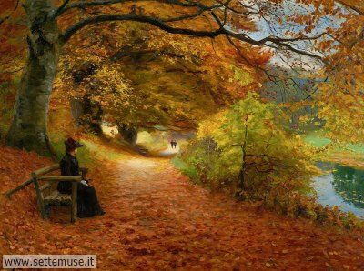 arte e dipinti su foto-autunno Hans Andersen Brendekilde